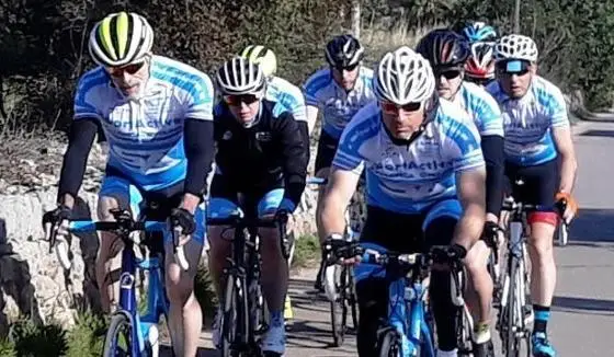 SportActive Cycling Holidays and Training Camps - Mallorca Early Season peloton riders 