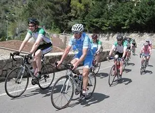 Cycling Training in Mallorca - Sean Kelly teaching the group